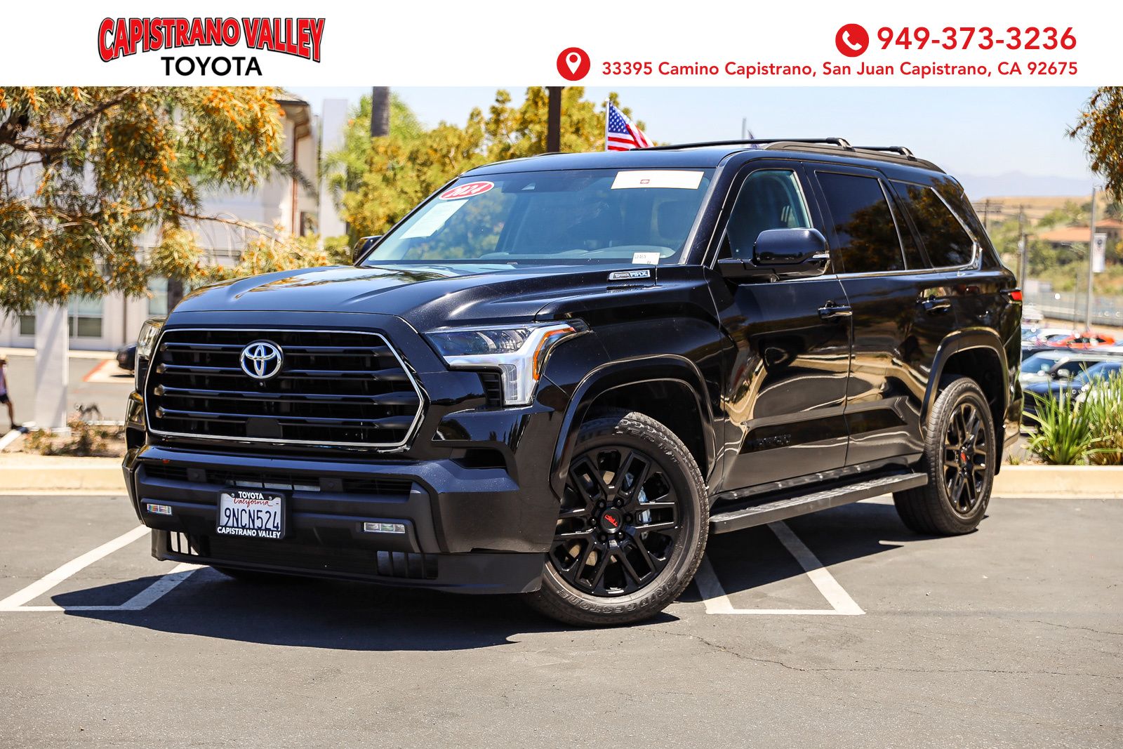 Midnight Black Metallic 2024 Toyota Sequoia SUV / Crossover Four-Wheel Drive Automatic