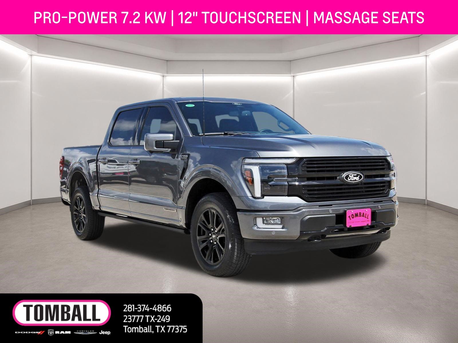 Gray Metallic 2025 Ford F-150 Pickup Truck Four-Wheel Drive Automatic