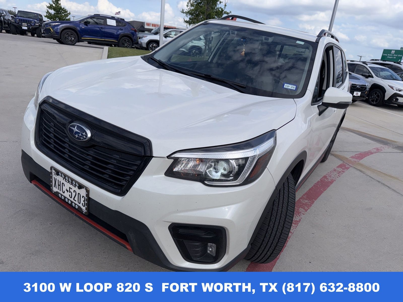 Crystal White Pearl 2020 Subaru Forester 2.5i Sport AWD SUV / Crossover All-Wheel Drive Continuously Variable Transmission