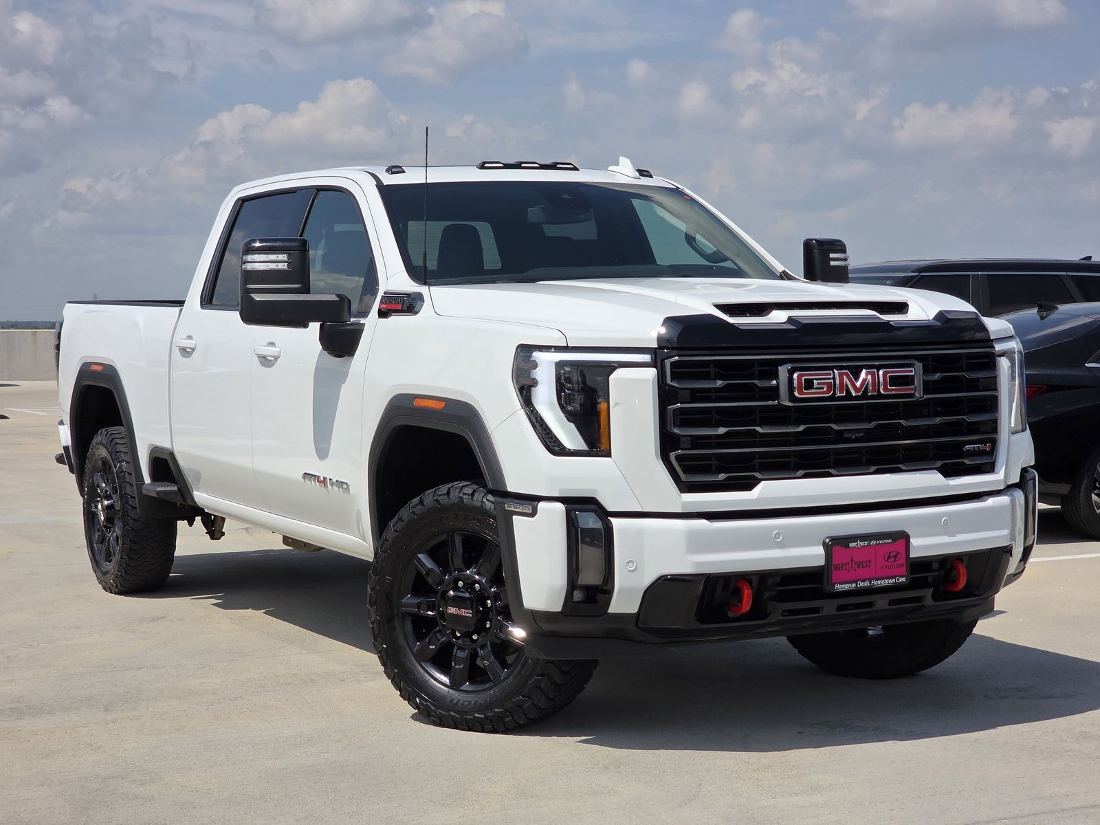 Summit White 2024 GMC Sierra 2500HD AT4 Crew Cab 4WD Pickup Truck Four-Wheel Drive Automatic