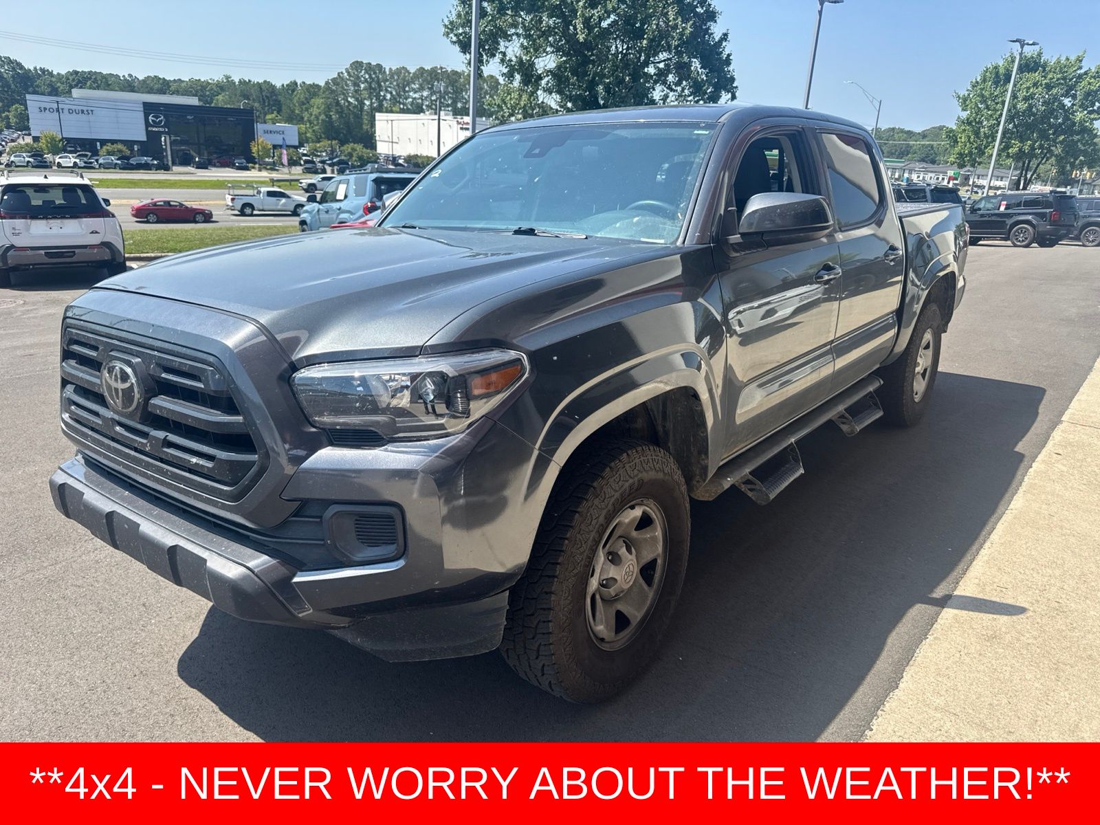 Magnetic Gray Metallic 2019 Toyota Tacoma Pickup Truck Four-Wheel Drive 6-Speed Automatic