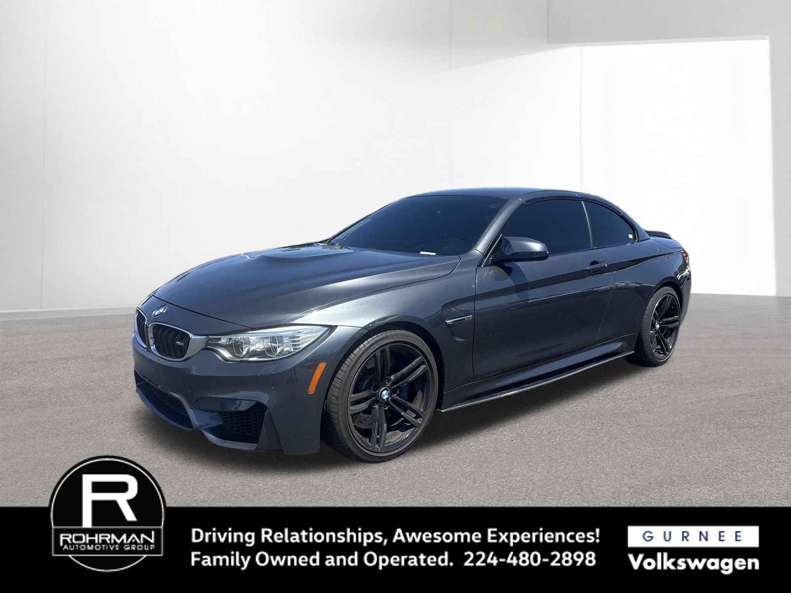Gray (Mineral Grey Metallic) 2015 BMW M4 Convertible Rear-Wheel Drive 6-Speed Manual