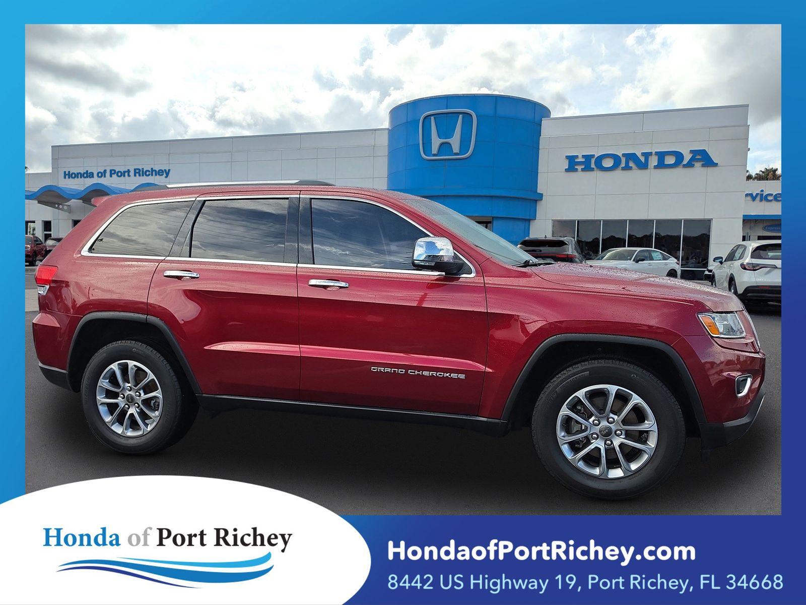 Deep Cherry Red Crystal 2015 Jeep Grand Cherokee SUV / Crossover 4X2 8-Speed Automatic