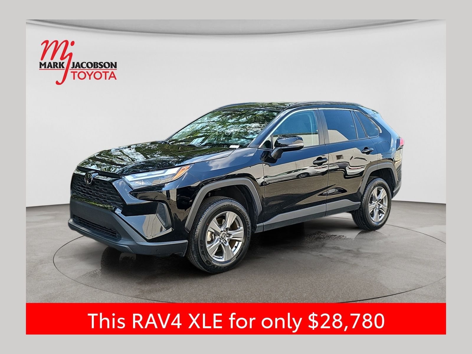 Midnight Black Metallic 2024 Toyota RAV4 SUV / Crossover Front-Wheel Drive 8-Speed Automatic