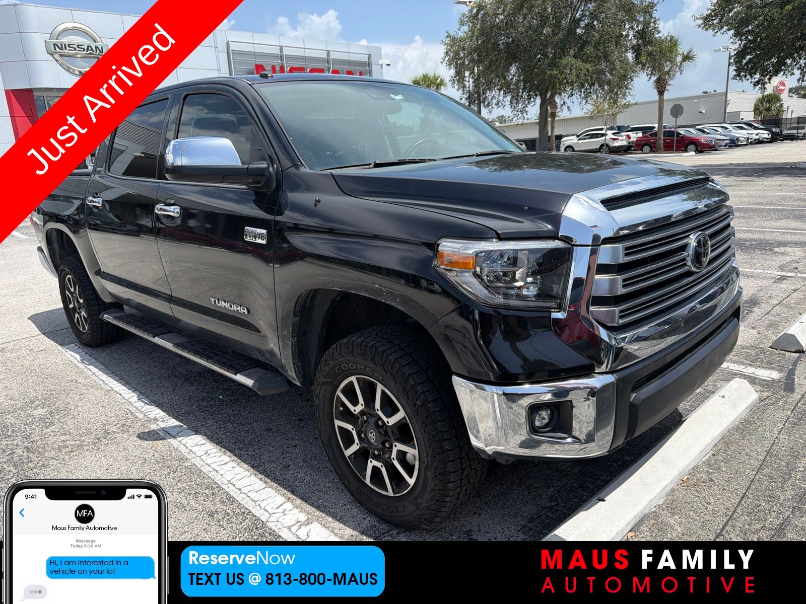 Midnight Black Metallic 2018 Toyota Tundra Pickup Truck 4X2 6-Speed Automatic Overdrive