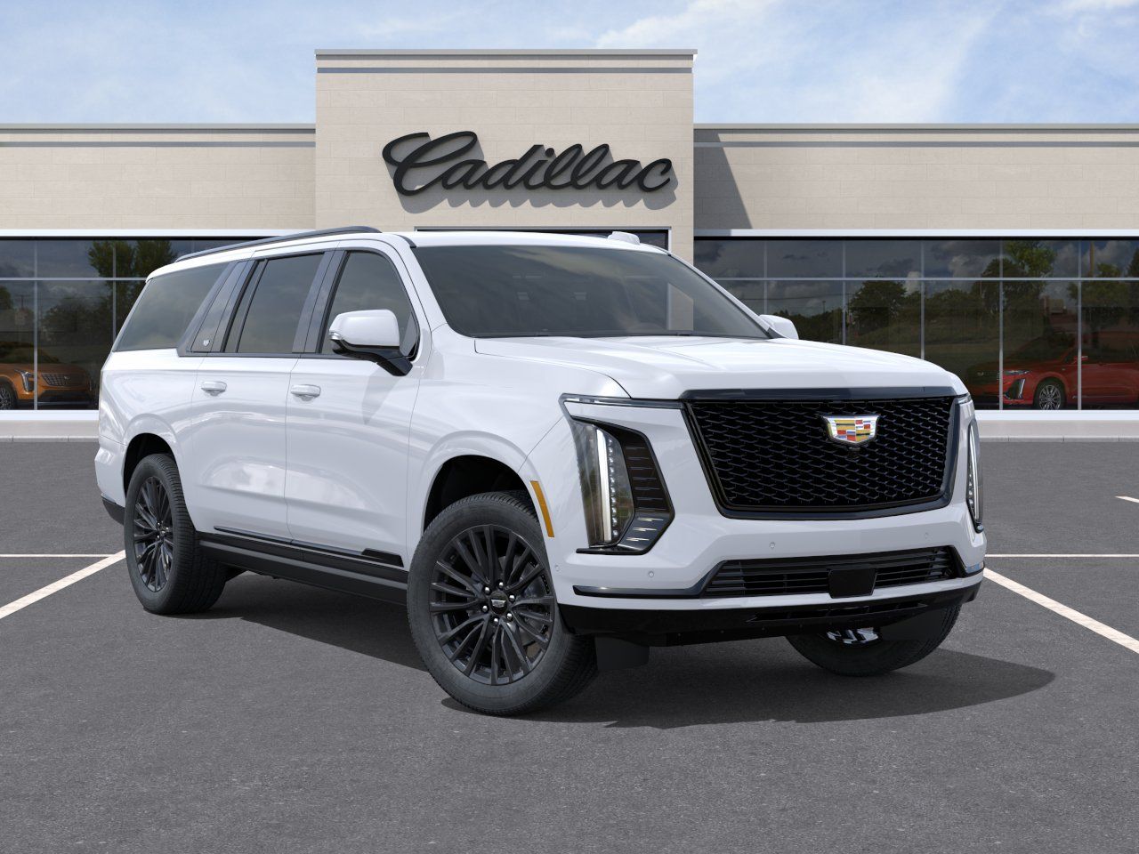 2026 Cadillac Escalade ESV Platinum Edition White at Ross Downing Buick GMC