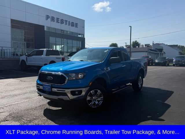 Velocity Blue Metallic 2021 Ford Ranger Pickup Truck Four-Wheel Drive Automatic