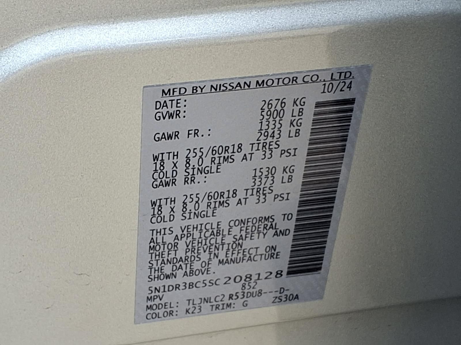 2025 Nissan Pathfinder SV Silver at Bravo Nissan