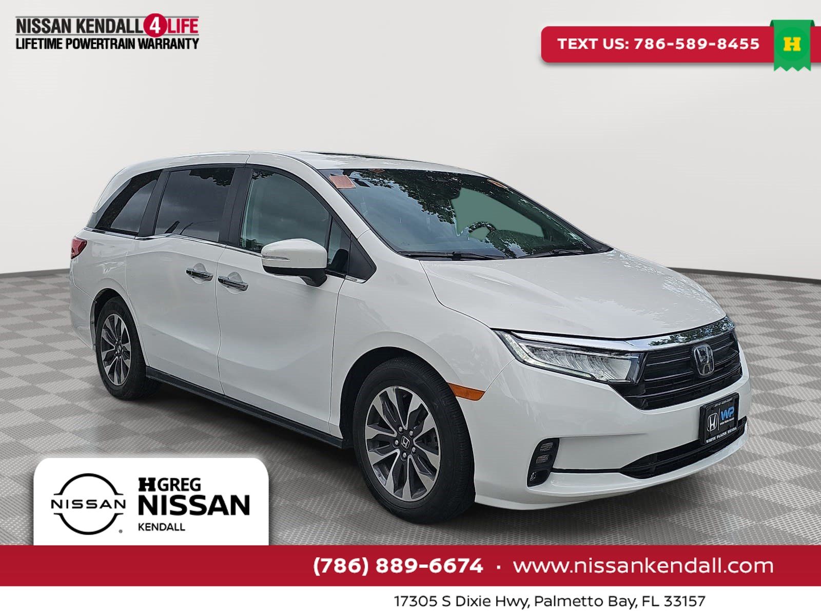 Platinum White Pearl 2023 Honda Odyssey Minivan Front-Wheel Drive Automatic