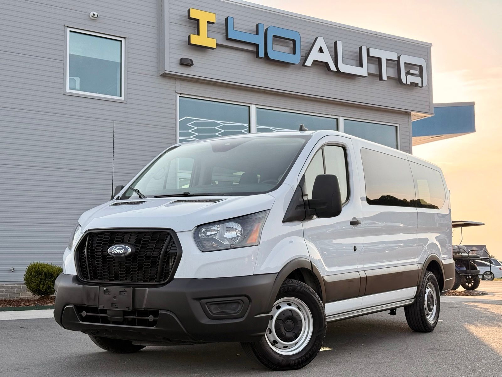 Oxford White 2021 Ford Transit Passenger Van Rear-Wheel Drive 