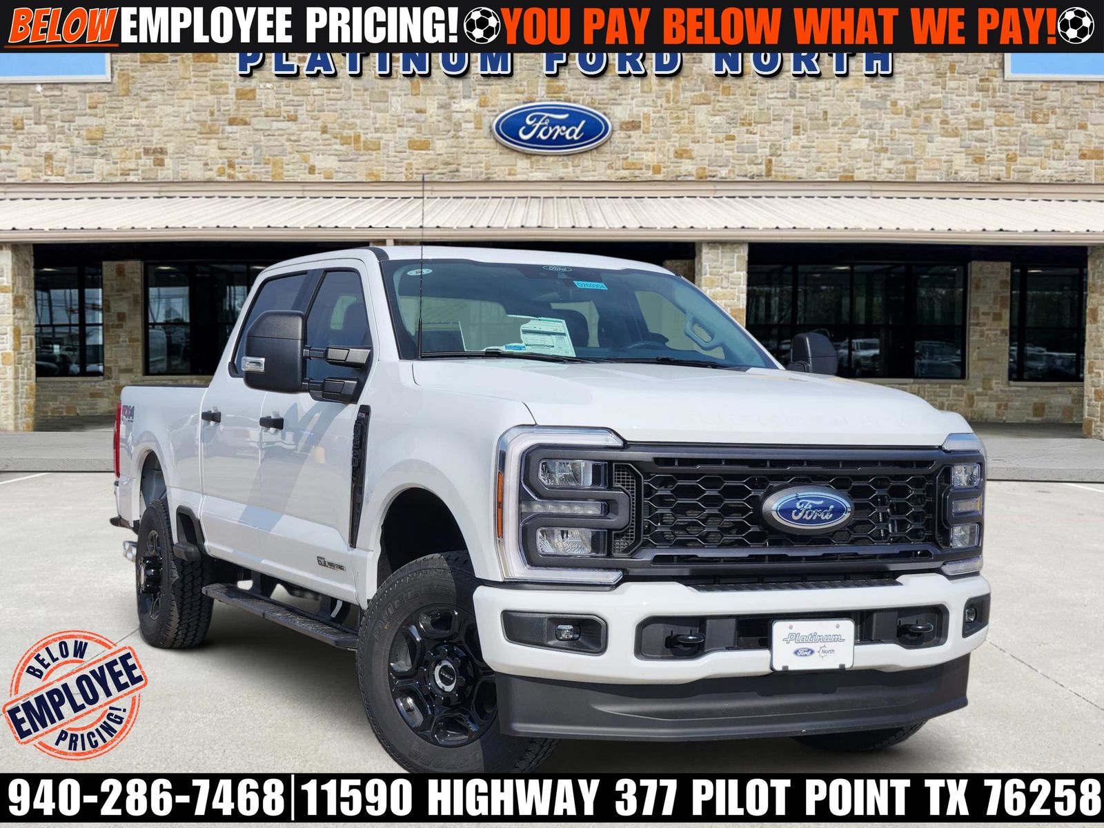 Oxford White 2026 Ford F-250 Super Duty XL Crew Cab 4WD Pickup Truck Four-Wheel Drive Automatic