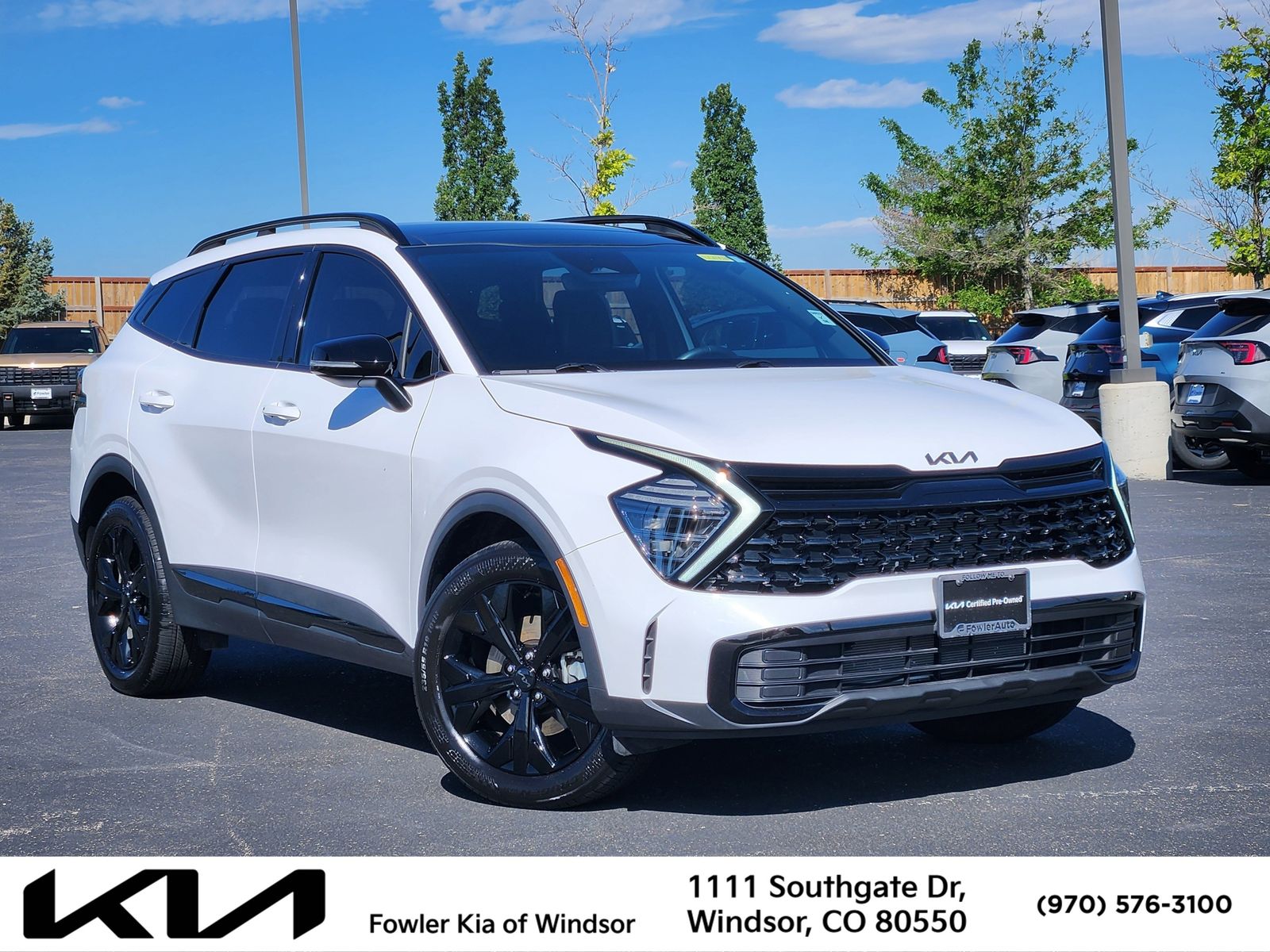 Glacial White Pearl 2025 Kia Sportage SUV / Crossover All-Wheel Drive 8-Speed Automatic