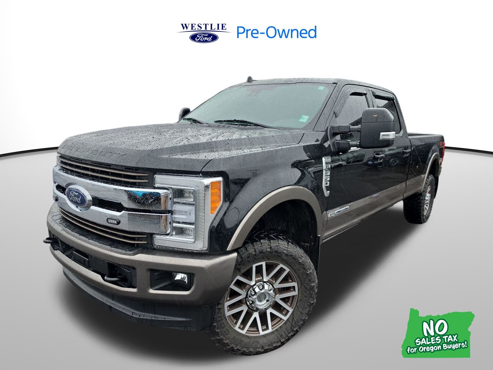 Agate Black Metallic 2019 Ford F-350 Super Duty King Ranch Crew Cab 4WD Pickup Truck Four-Wheel Drive 6-Speed Automatic