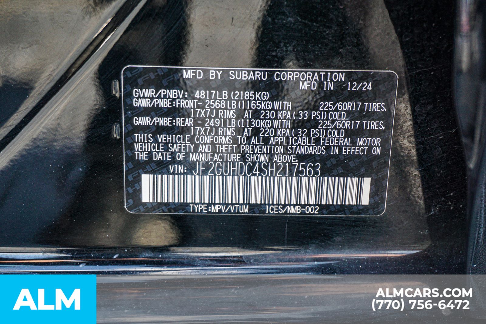 Used 2025 Black Subaru Premium image 61