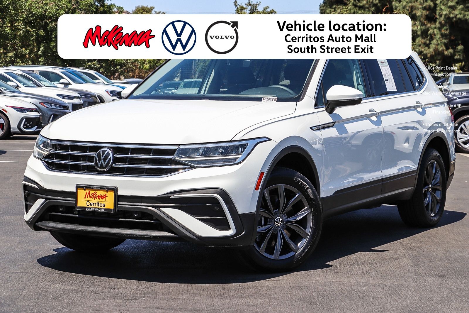 Pure White 2022 Volkswagen Tiguan SUV / Crossover Front-Wheel Drive 8-Speed Automatic