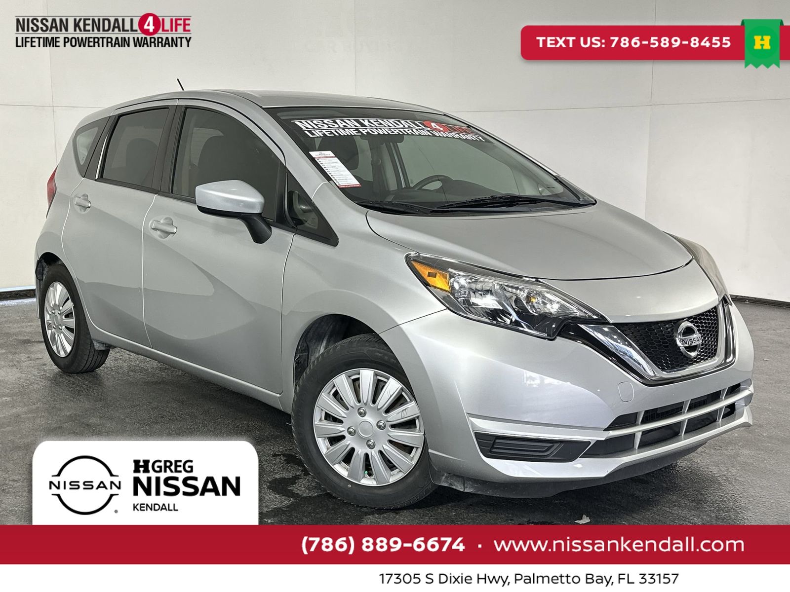 Brilliant Silver Metallic 2019 Nissan Versa Note SV FWD Hatchback Front-Wheel Drive Continuously Variable Transmission