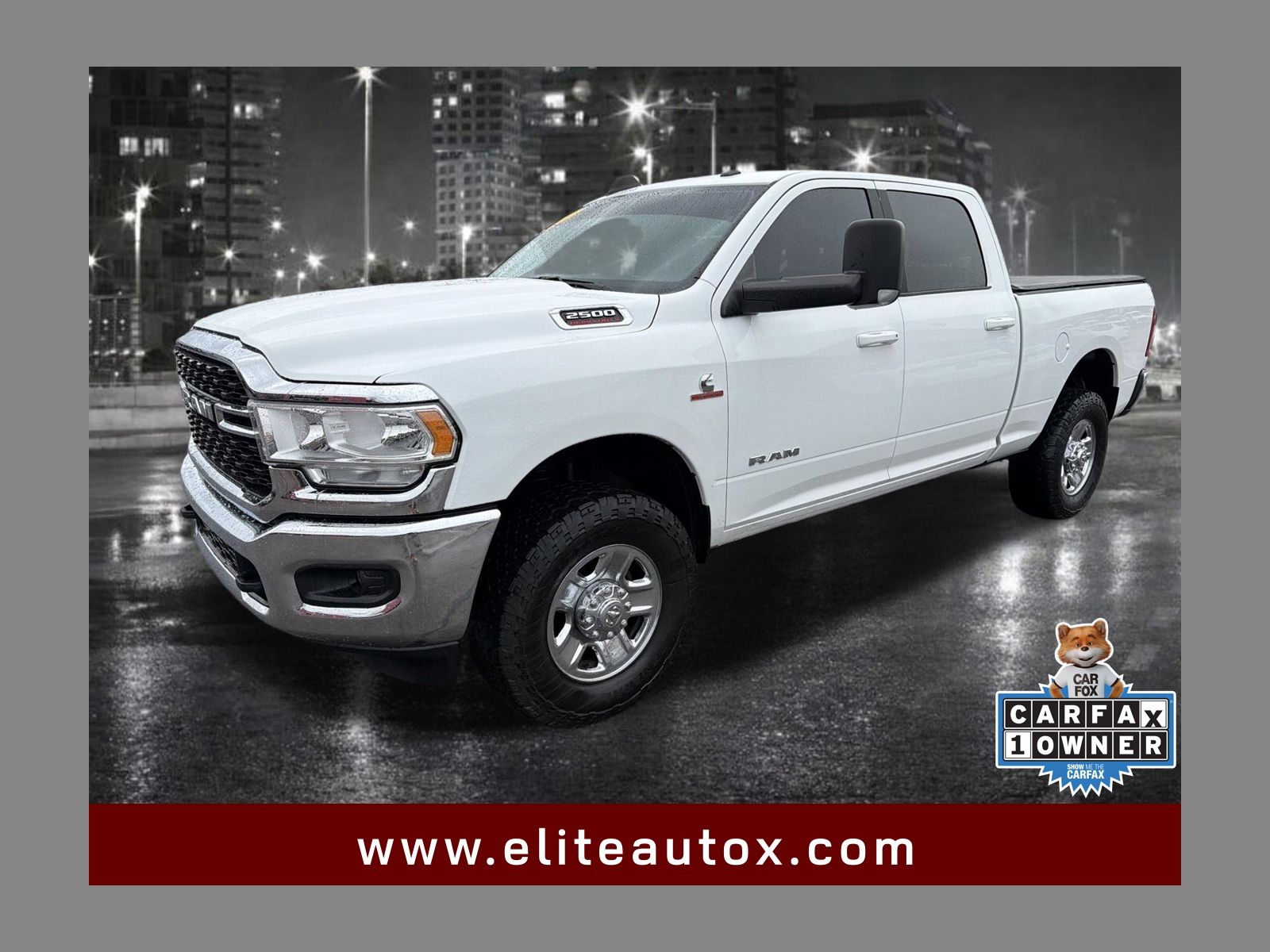 Bright White Clearcoat 2022 RAM 2500 Big Horn Crew Cab 4WD Pickup Truck Four-Wheel Drive 6-Speed Automatic