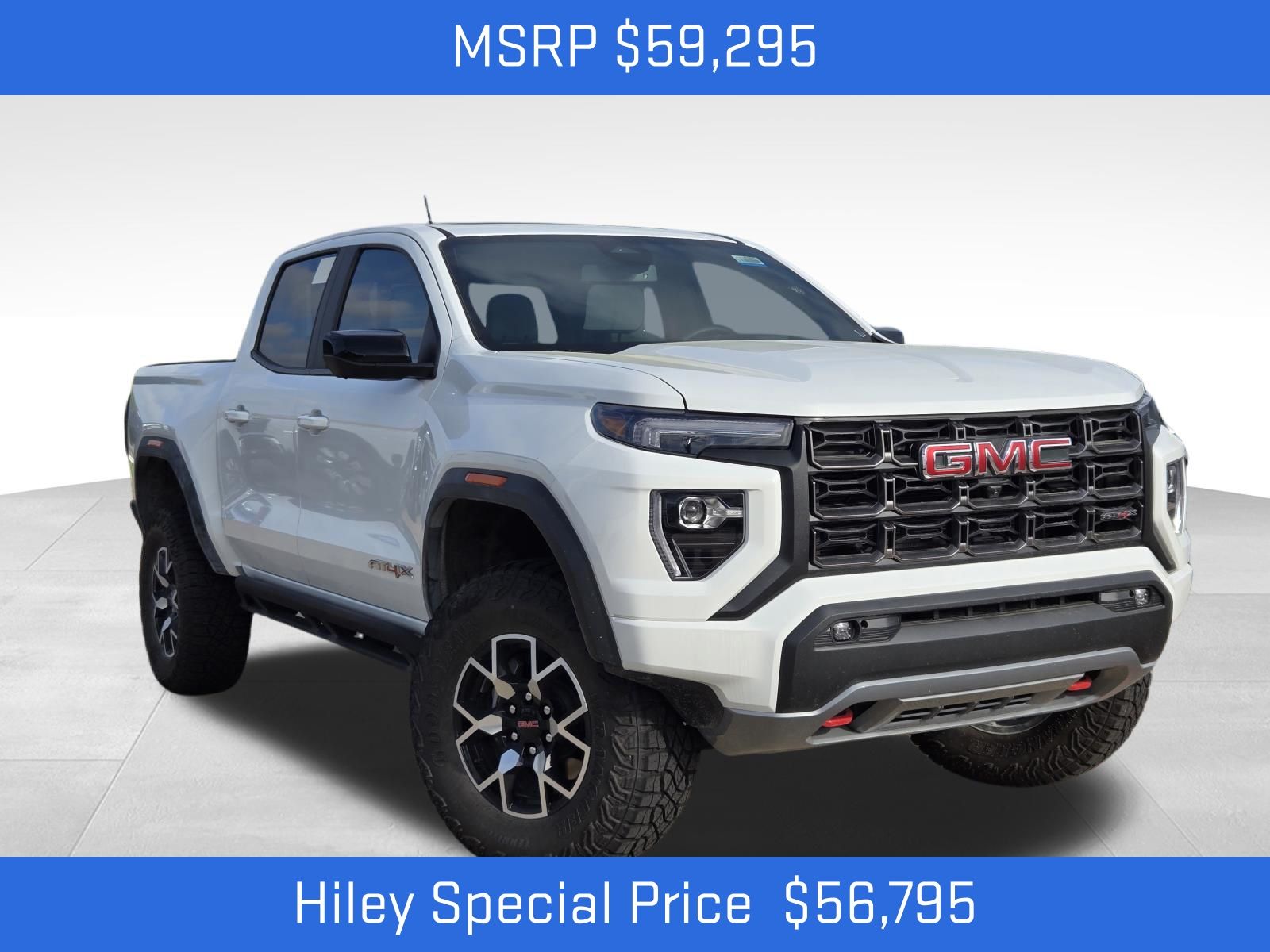 Summit White 2026 GMC Canyon AT4X Crew Cab 4WD Pickup Truck Four-Wheel Drive 8-Speed Automatic