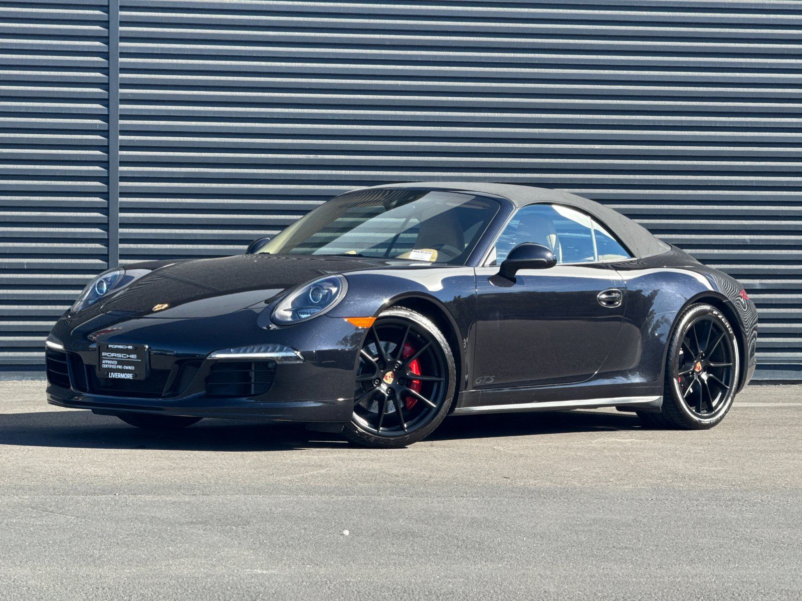 Jet Black Metallic 2015 Porsche 911 Convertible All-Wheel Drive 7-Speed Automatic