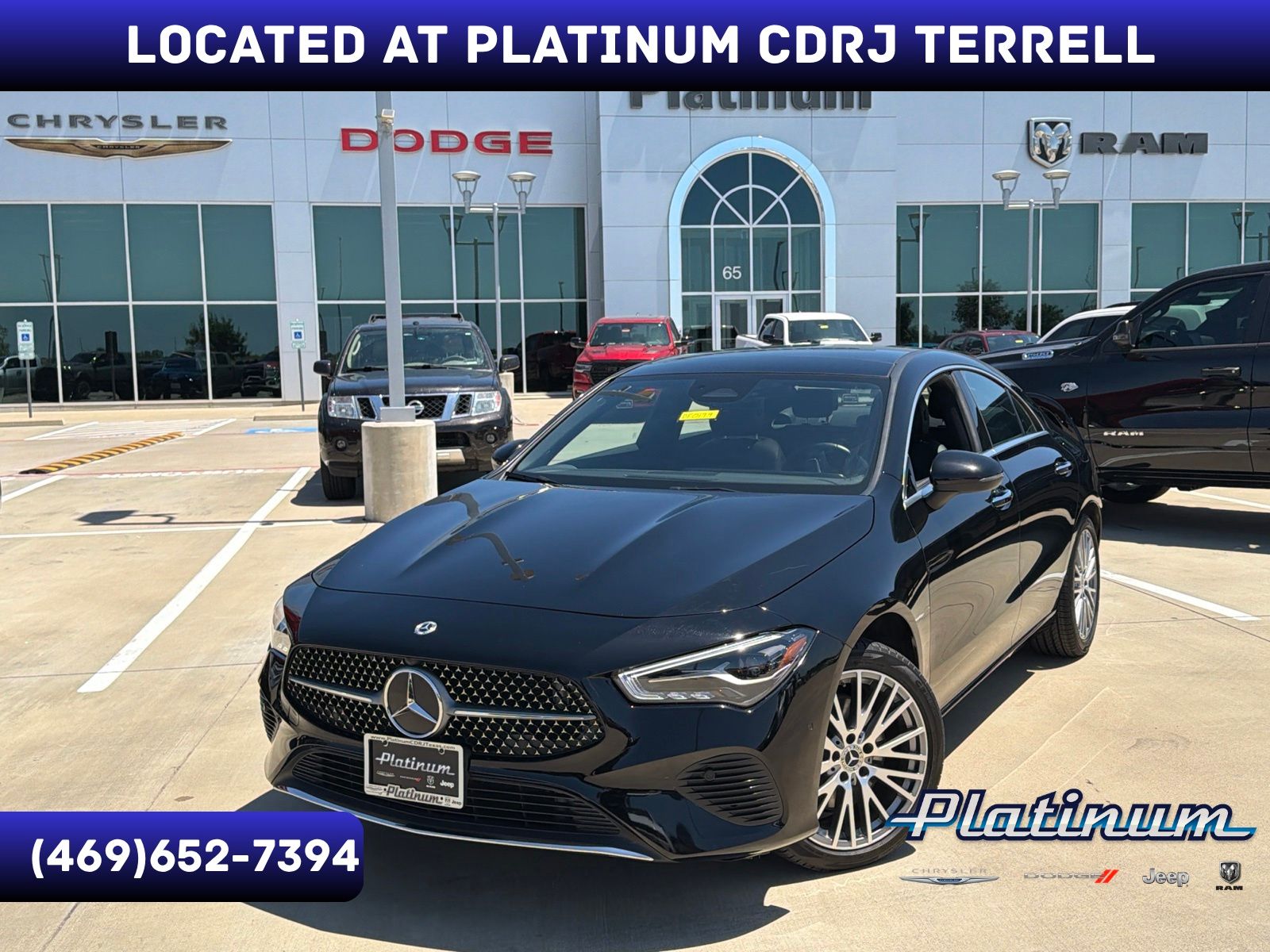 Black 2025 Mercedes-Benz CLA Coupe Front-Wheel Drive 8-Speed Dual Clutch