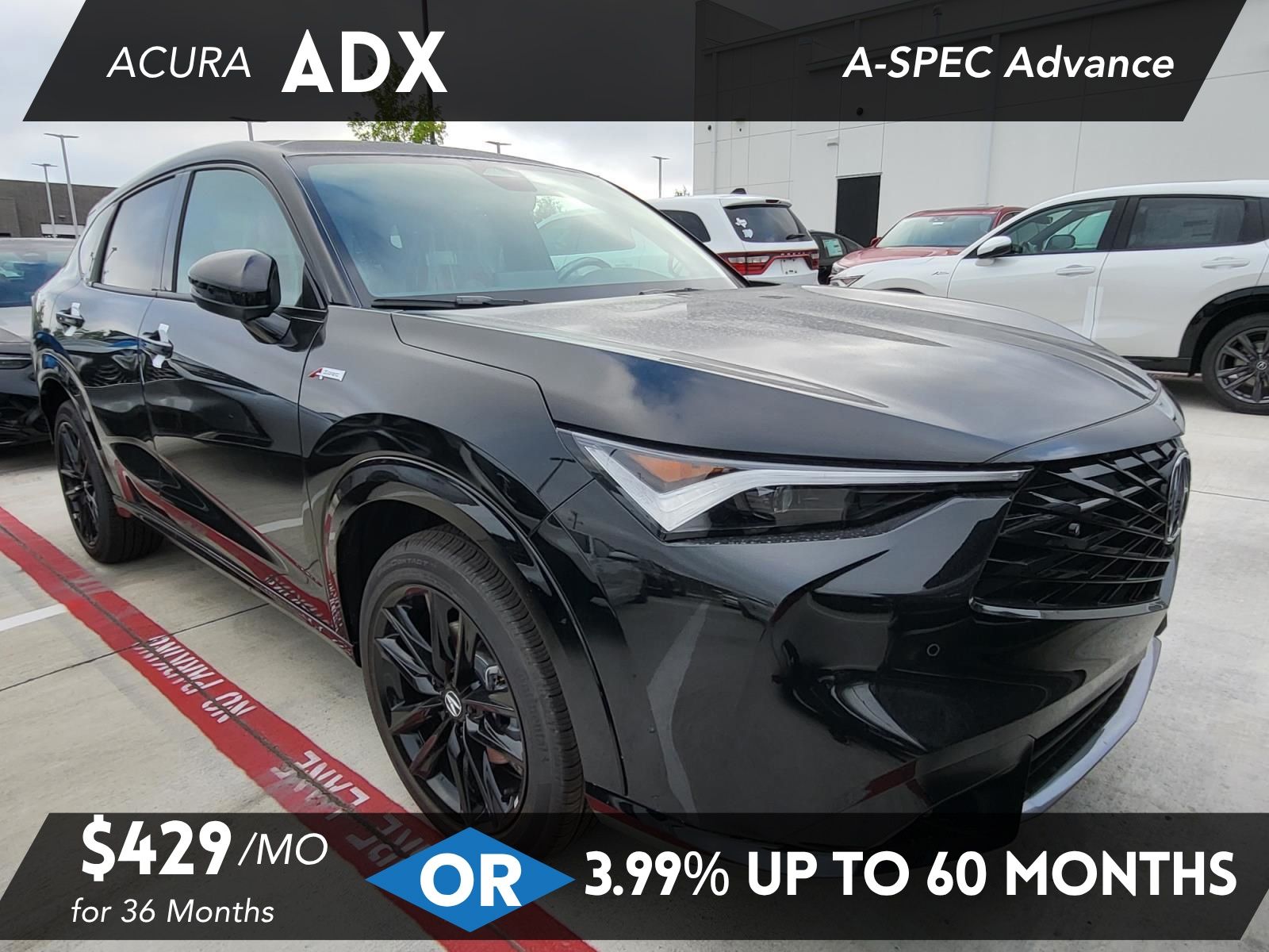 Crystal Black Pearl 2026 Acura ADX SUV / Crossover All-Wheel Drive Continuously Variable Transmission