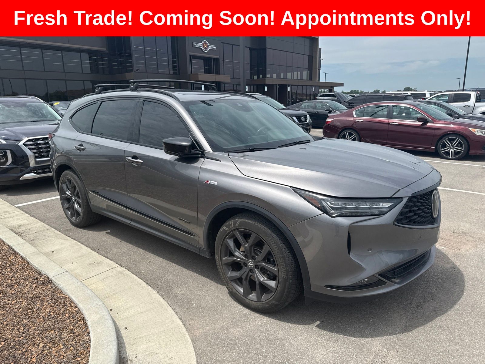 Lunar Silver Metallic 2023 Acura MDX SUV / Crossover All-Wheel Drive Automatic