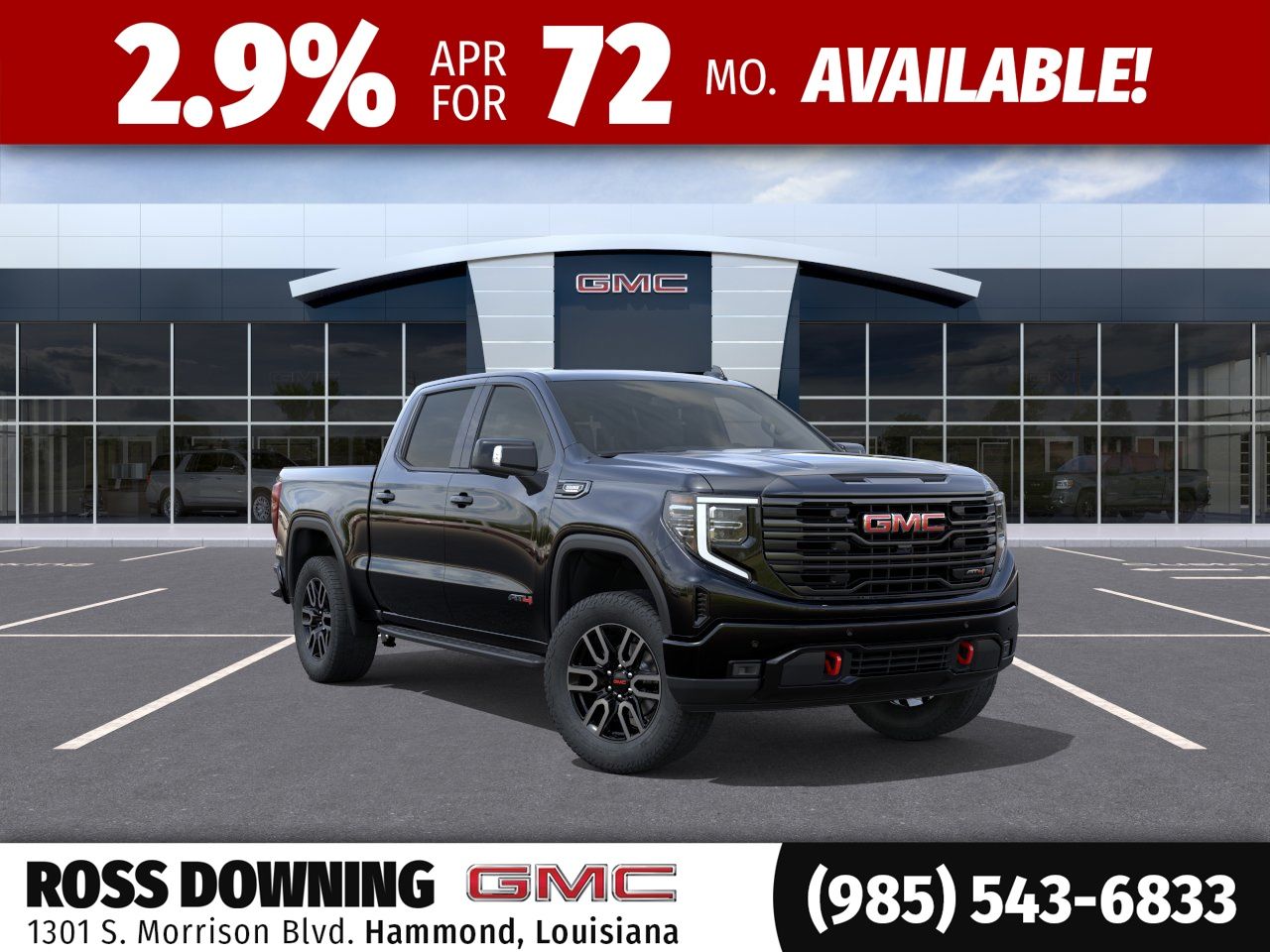 2026 GMC Sierra 1500 AT4 Black at Ross Downing Buick GMC
