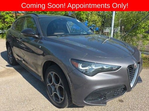 Gray Metallic 2024 Alfa Romeo Stelvio Ti AWD SUV / Crossover All-Wheel Drive 8-Speed Automatic