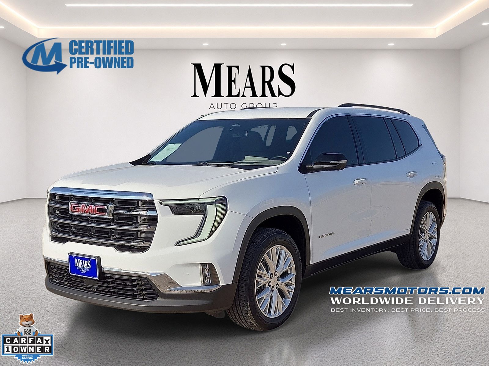 Summit White 2024 GMC Acadia SUV / Crossover Front-Wheel Drive 8-Speed Automatic