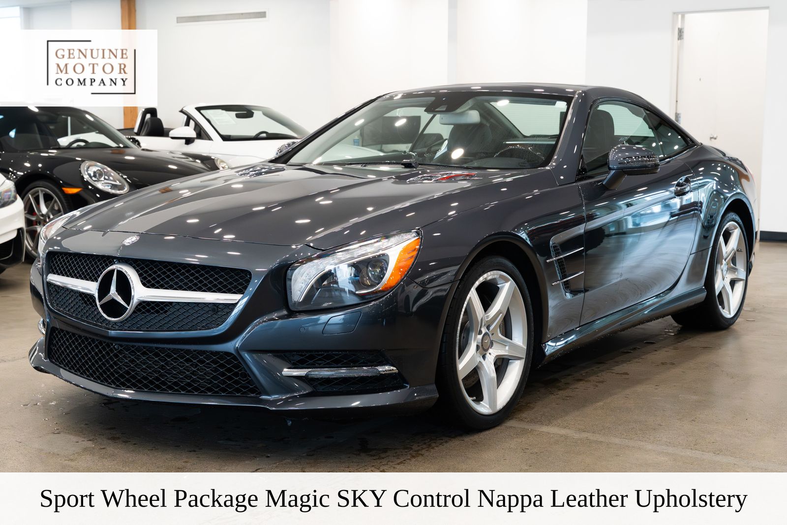 Steel Gray Metallic 2014 Mercedes-Benz SL-Class SL 550 Convertible Rear-Wheel Drive 7-Speed Automatic