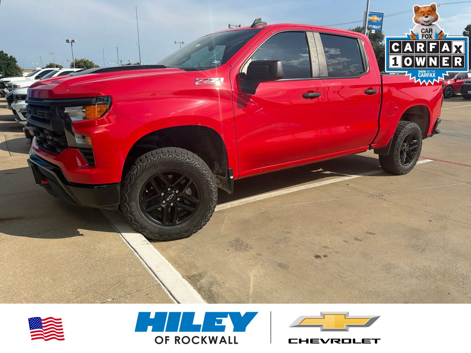 Red Hot 2023 Chevrolet Silverado 1500 Pickup Truck Four-Wheel Drive Automatic