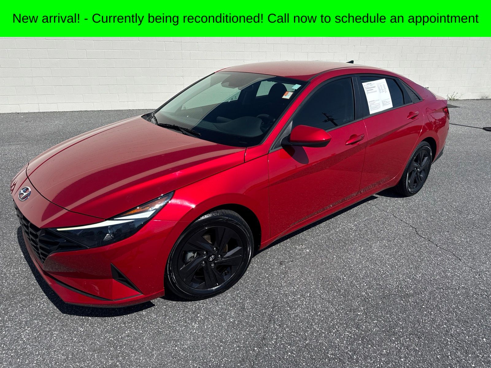 Calypso Red 2023 Hyundai Elantra Sedan Front-Wheel Drive Continuously Variable Transmission