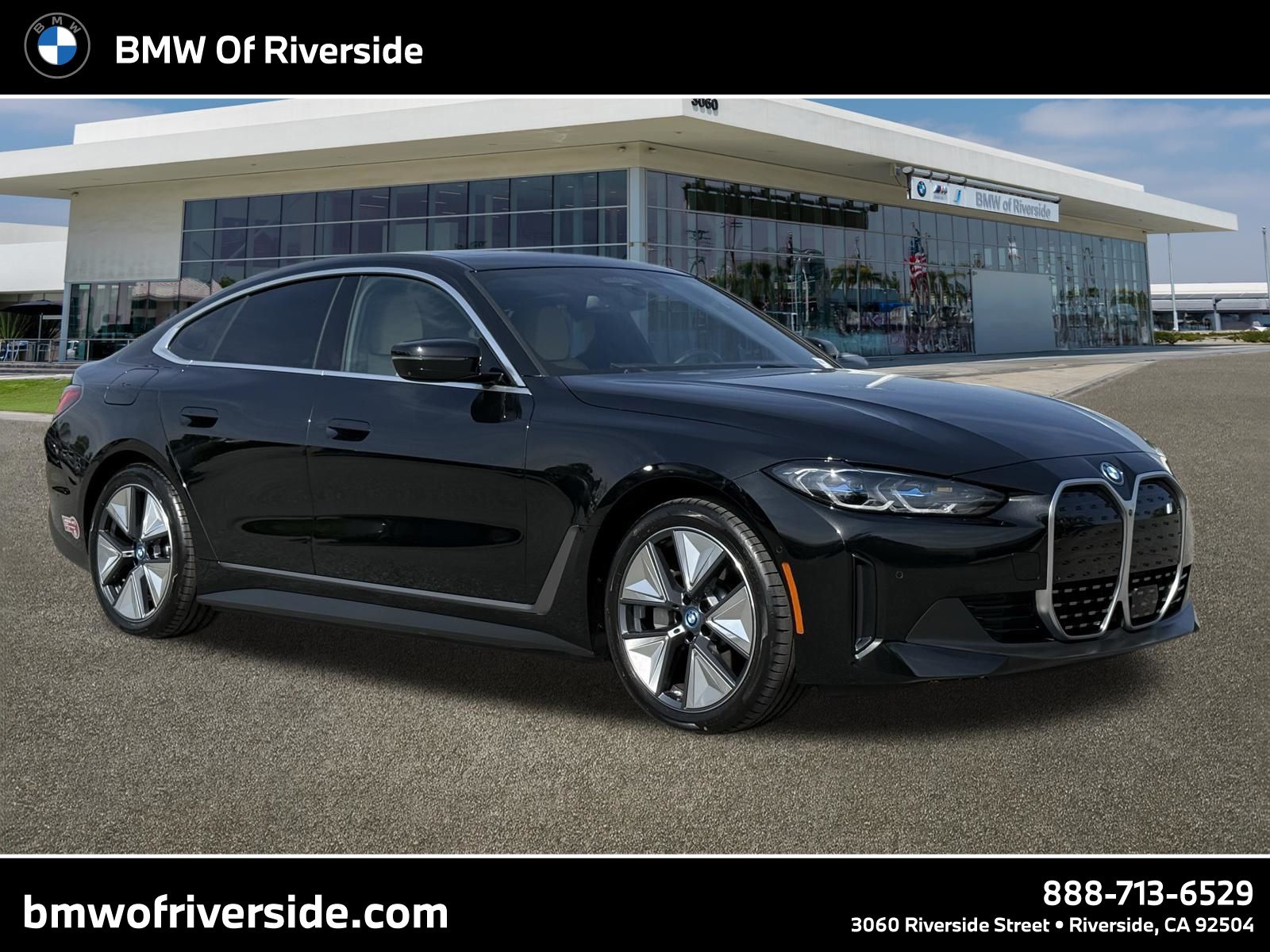 Black Sapphire Metallic 2024 BMW i4 eDrive35 Gran Coupe FWD Sedan Rear-Wheel Drive Automatic
