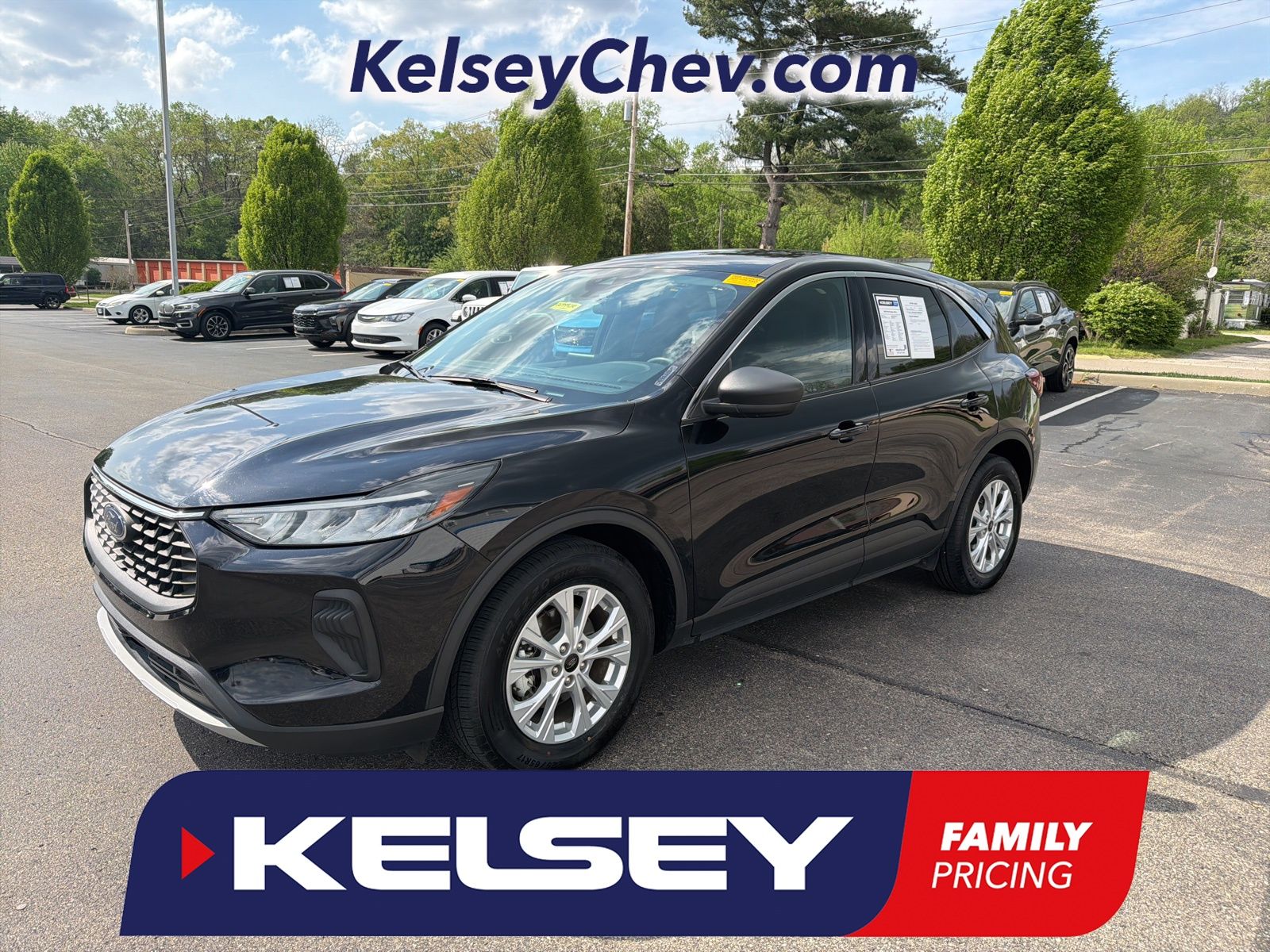 Agate Black Metallic 2024 Ford Escape SUV / Crossover Front-Wheel Drive 8-Speed Automatic