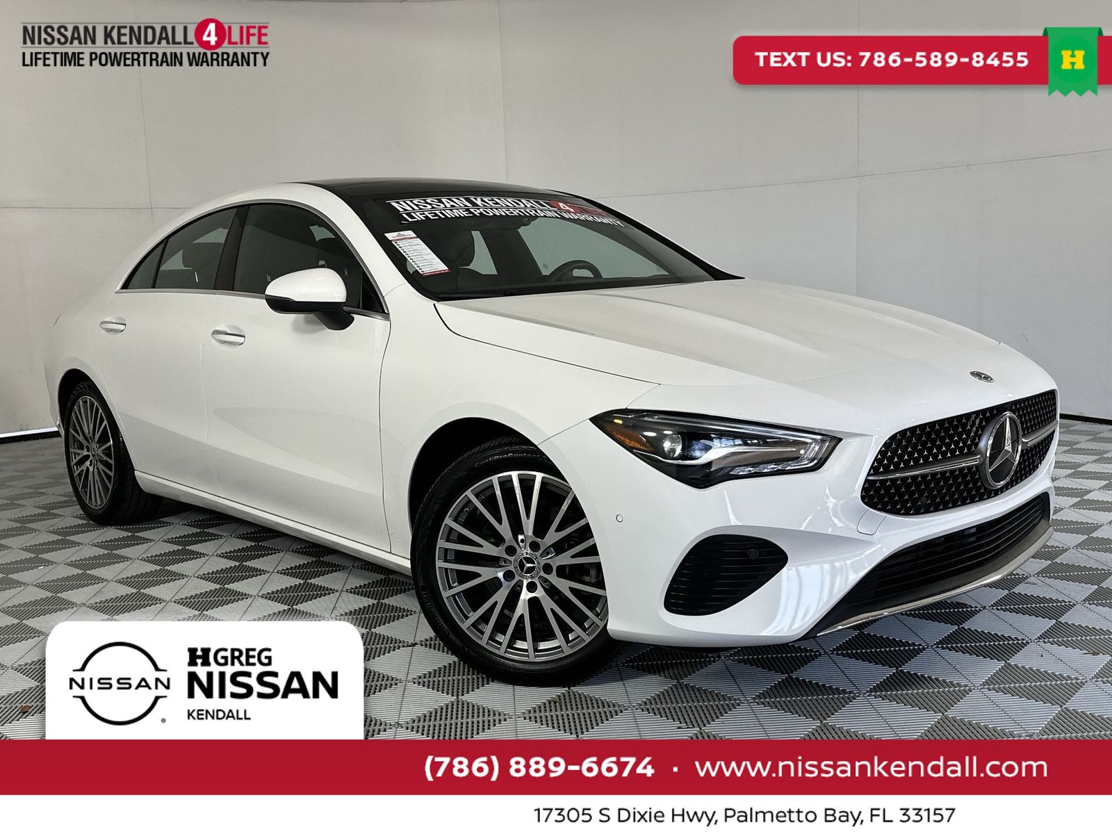 White 2025 Mercedes-Benz CLA 250 4MATIC Coupe All-Wheel Drive 8-Speed Dual Clutch