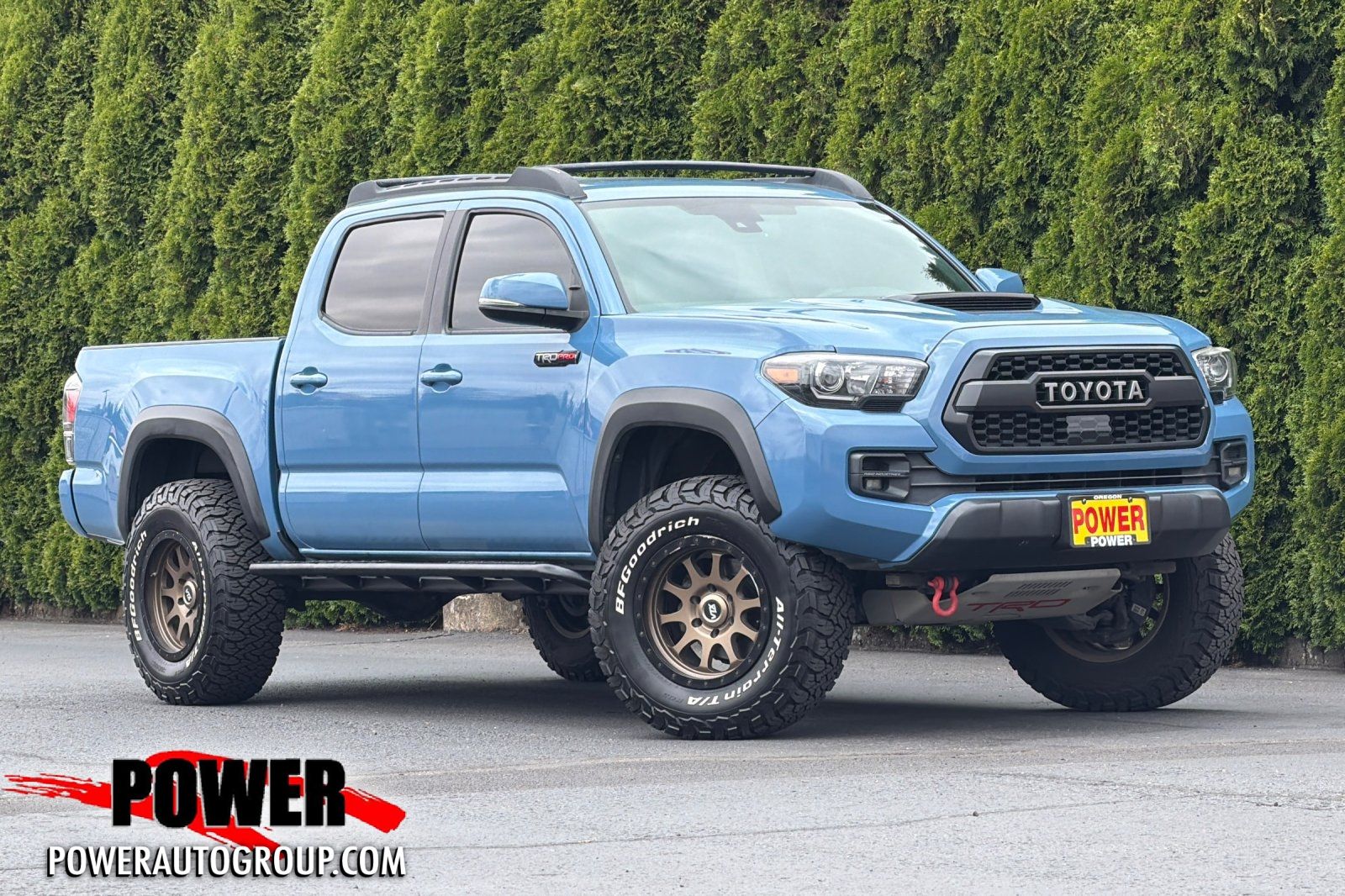 Blue 2018 Toyota Tacoma Pickup Truck Four-Wheel Drive 6-Speed Automatic