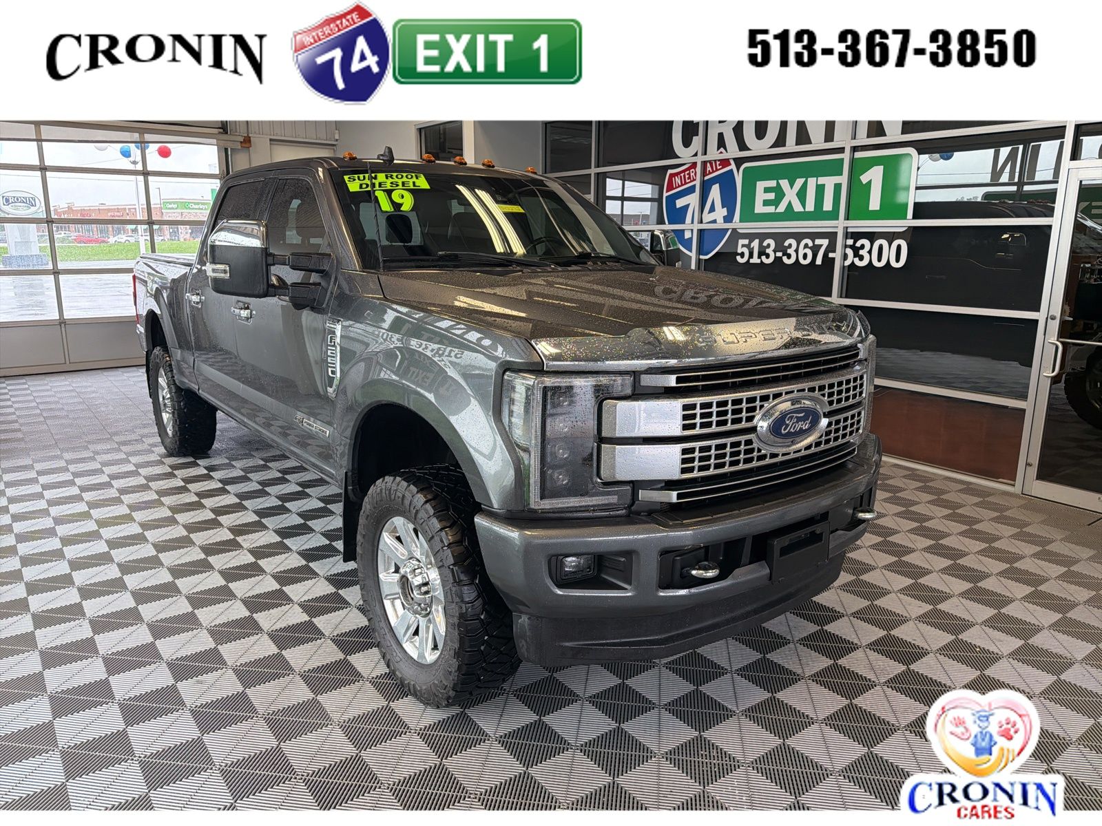 Gray (Magnetic Metallic) 2019 Ford F-250 Super Duty Pickup Truck Four-Wheel Drive 6-Speed Automatic