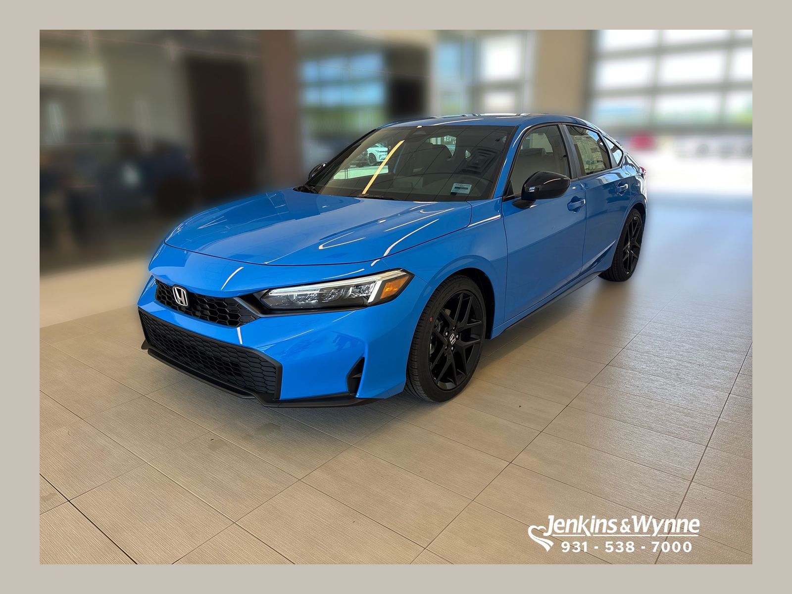 Boost Blue Pearl 2026 Honda Civic Hatchback Hatchback Front-Wheel Drive Continuously Variable Transmission