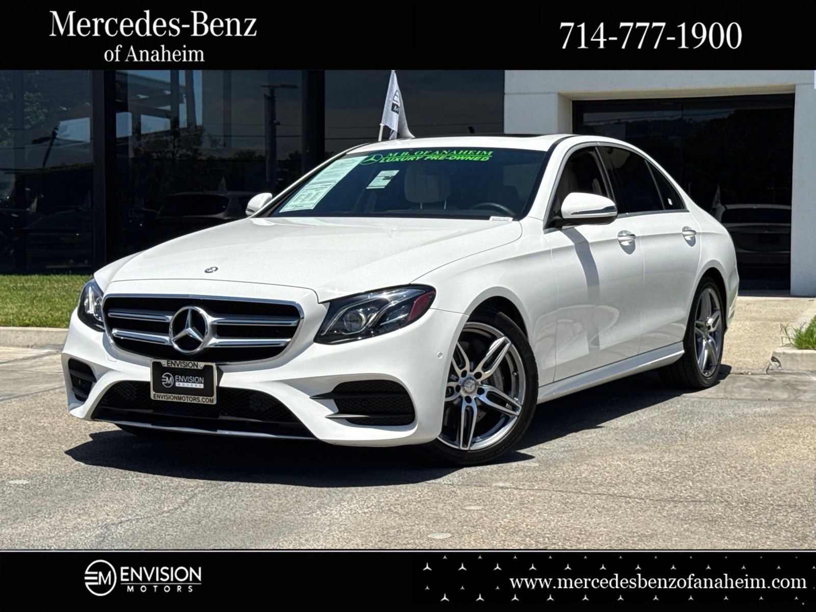 Polar White 2017 Mercedes-Benz E-Class Sedan Rear-Wheel Drive 9-Speed Automatic