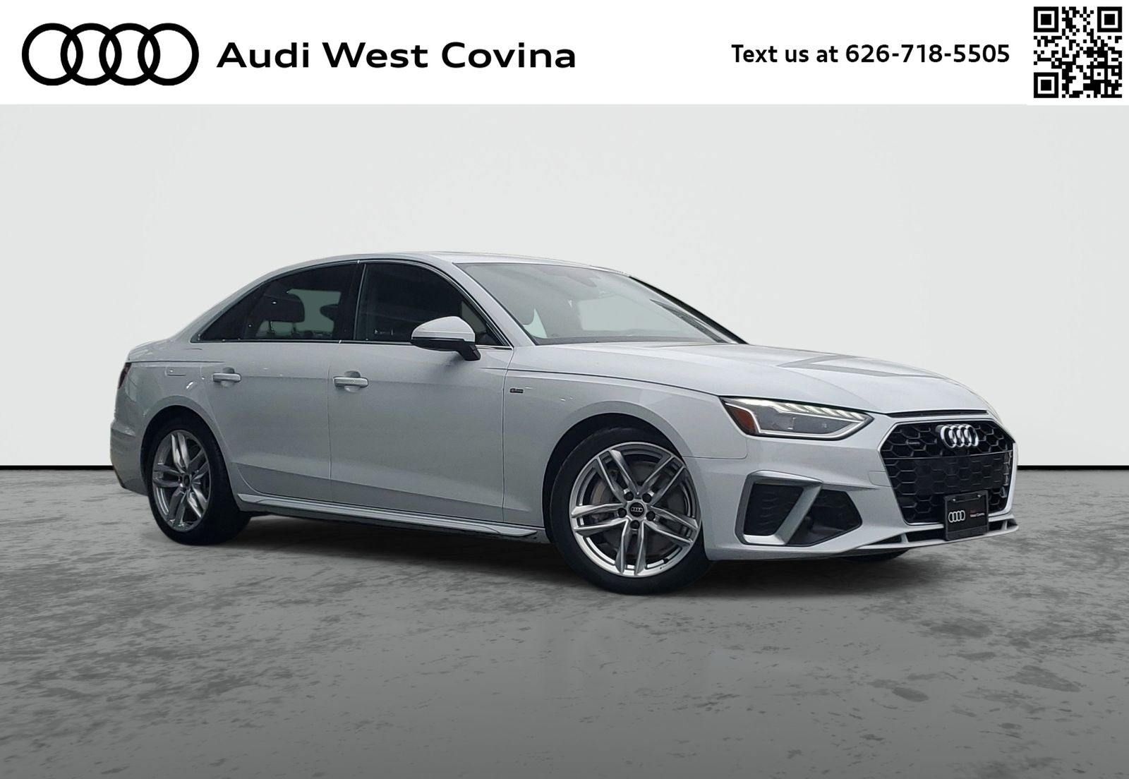 Glacier White Metallic 2022 Audi A4 quattro Premium Plus S Line 45 TFSI AWD Sedan All-Wheel Drive 7-Speed Automatic