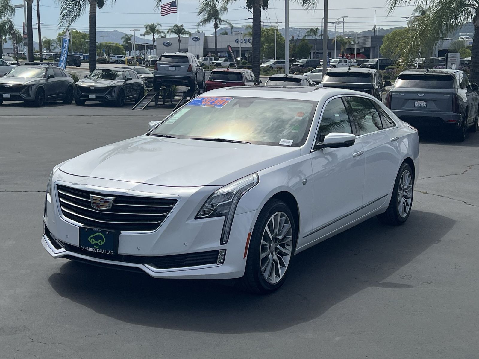 Crystal White Tricoat 2018 Cadillac CT6 3.6L Luxury AWD Sedan All-Wheel Drive 8-Speed Automatic