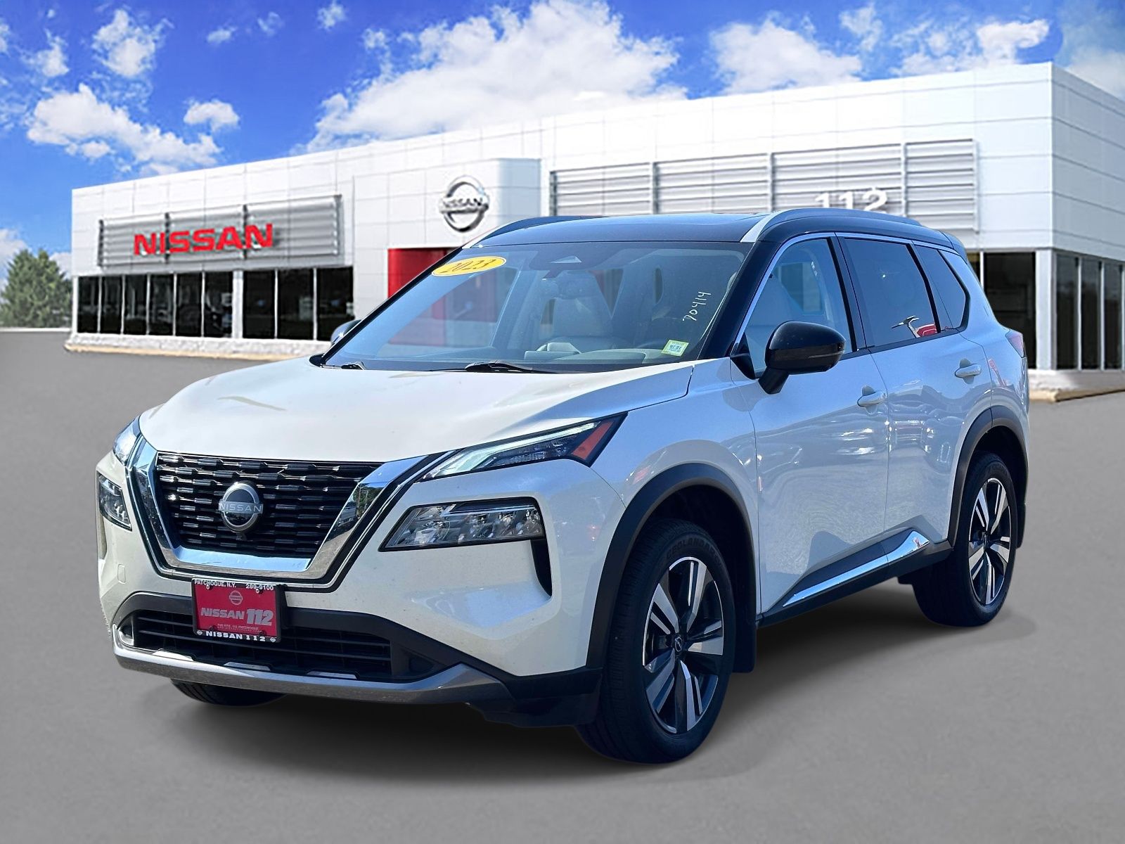 Pearl White 2023 Nissan Rogue SUV / Crossover All-Wheel Drive Continuously Variable Transmission