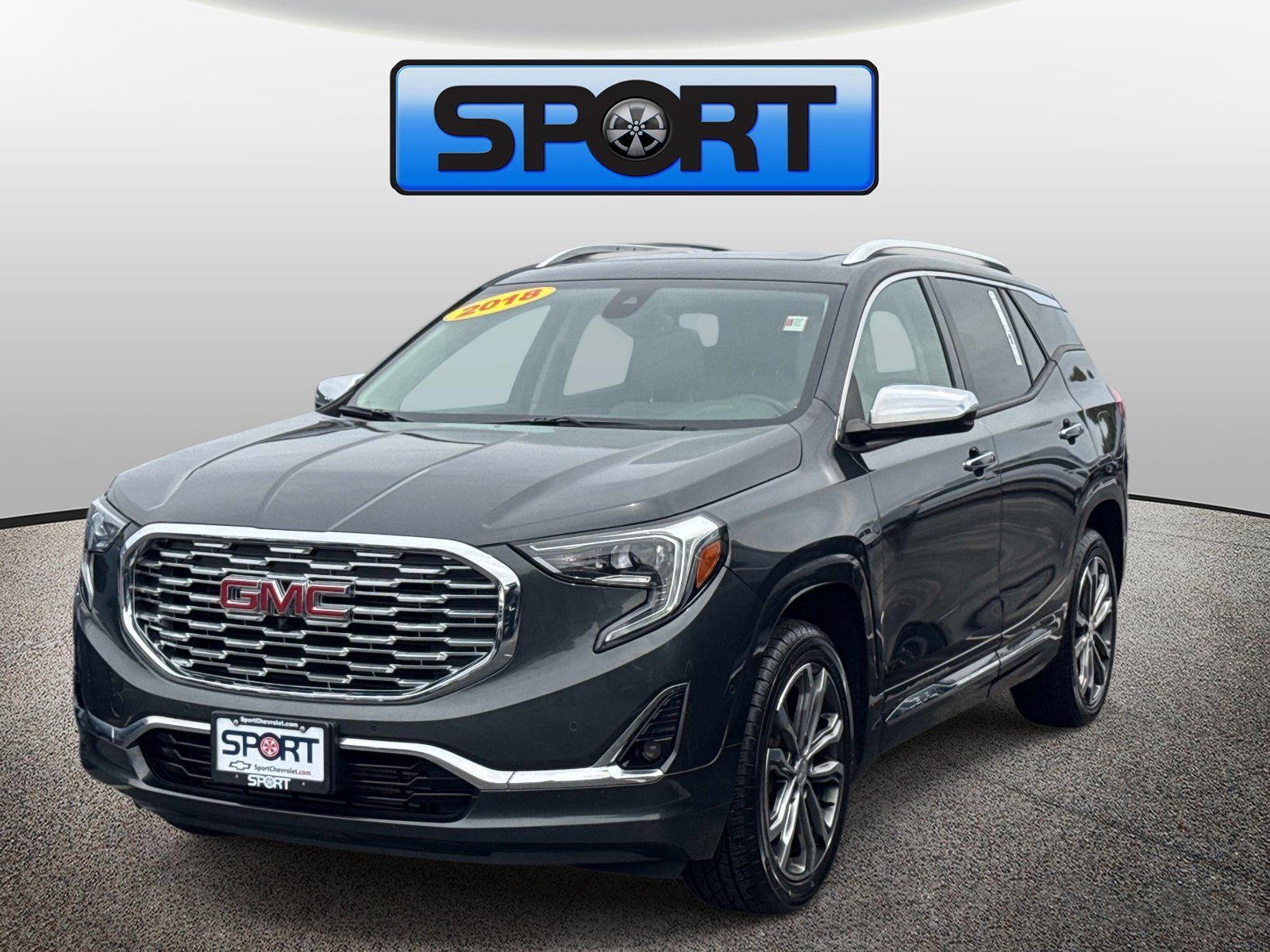 Graphite Gray Metallic 2018 GMC Terrain SUV / Crossover Four-Wheel Drive 9-Speed Automatic