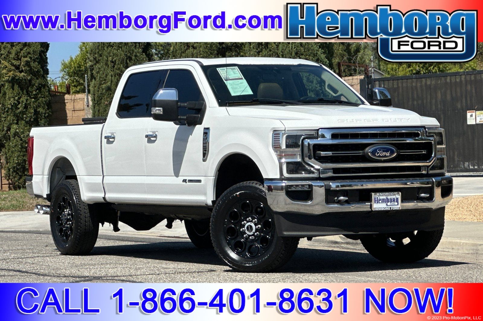 White Metallic 2020 Ford F-250 Super Duty Pickup Truck Four-Wheel Drive Automatic