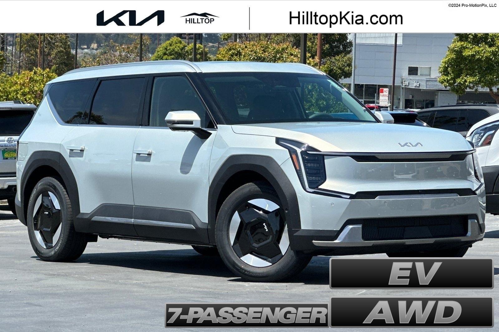 White (Ivory Silver) 2026 Kia EV9 SUV / Crossover All-Wheel Drive 1-Speed Automatic