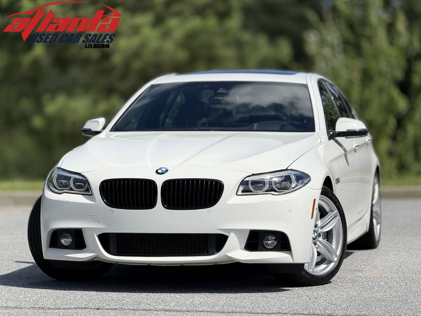 Alpine White 2015 BMW 5 Series Sedan Rear-Wheel Drive 8-Speed Automatic
