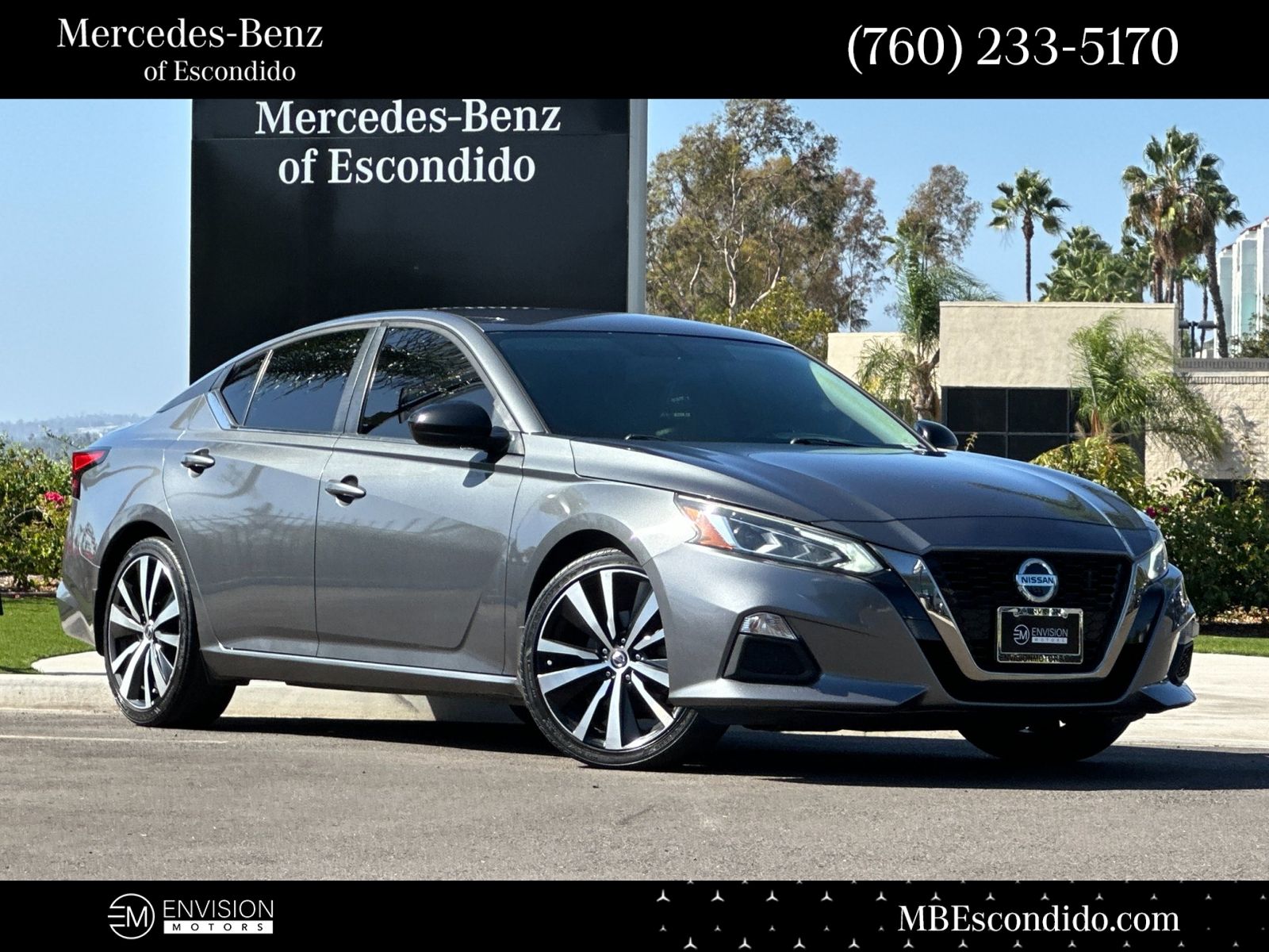 Gray (Gun Metallic) 2019 Nissan Altima Sedan Front-Wheel Drive Continuously Variable Transmission