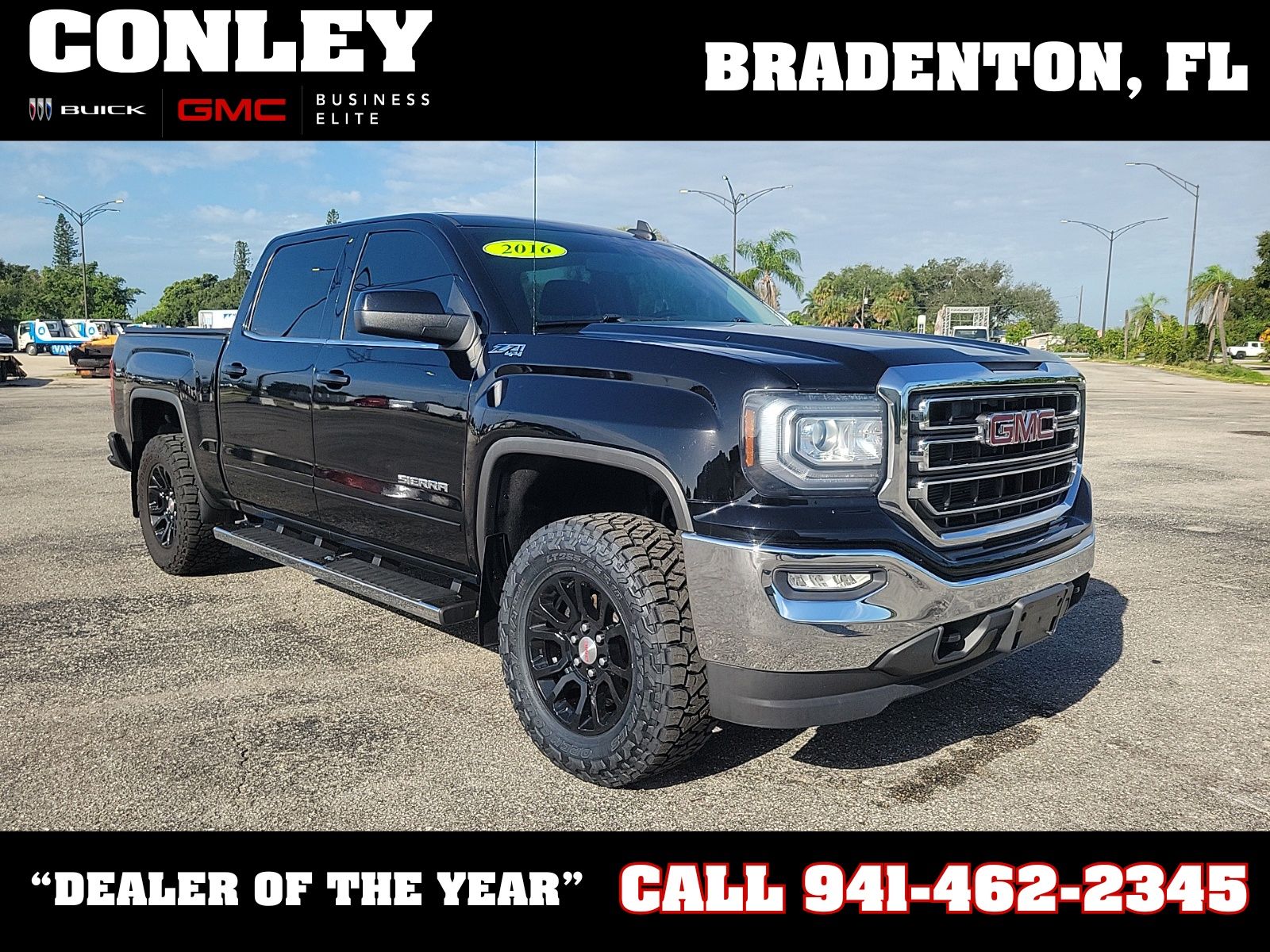 Onyx Black 2016 GMC Sierra 1500 Pickup Truck Four-Wheel Drive 6-Speed Automatic Overdrive