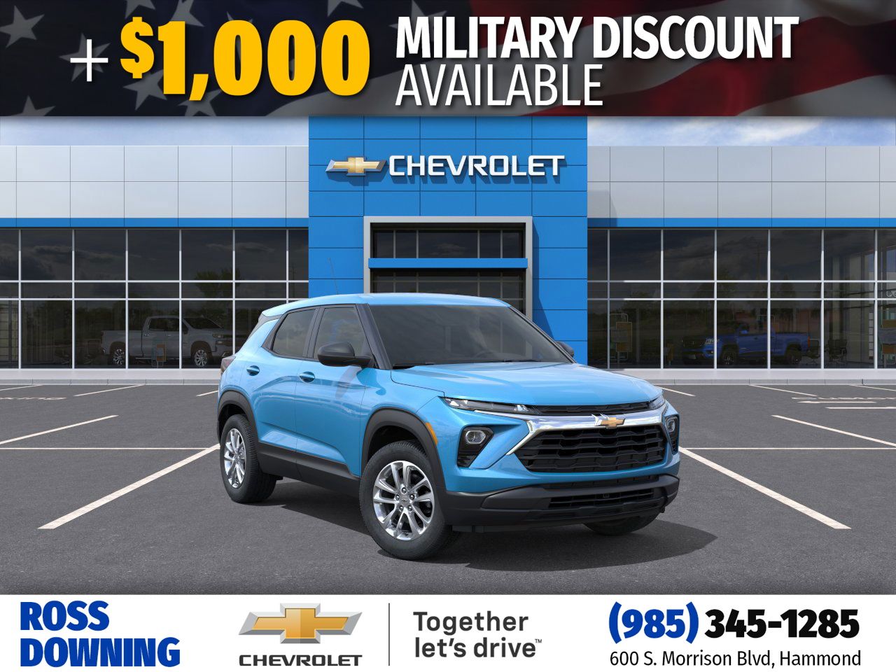 Marina Blue Metallic 2026 Chevrolet Trailblazer LS FWD SUV / Crossover Front-Wheel Drive Continuously Variable Transmission