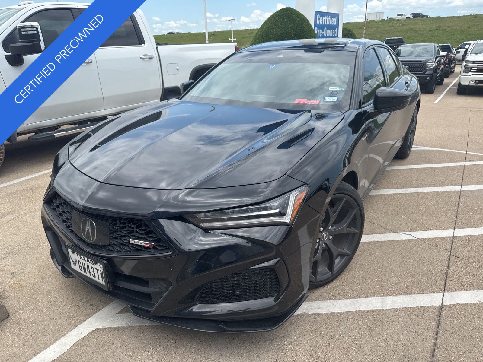 Black 2023 Acura TLX Type S SH-AWD with High Performance Wheel and Tire Package Sedan All-Wheel Drive Automatic